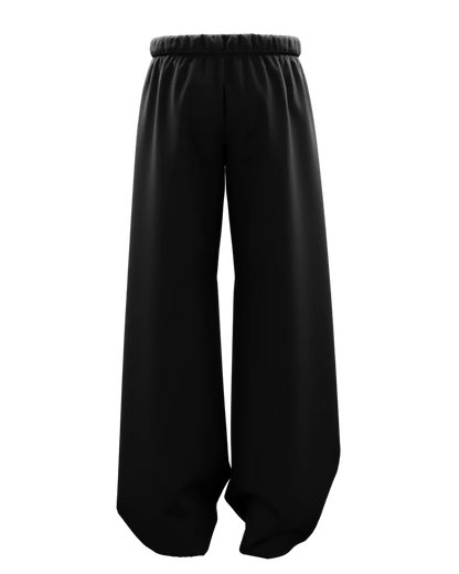 Dragon Black Straight Fit Baggy Pants